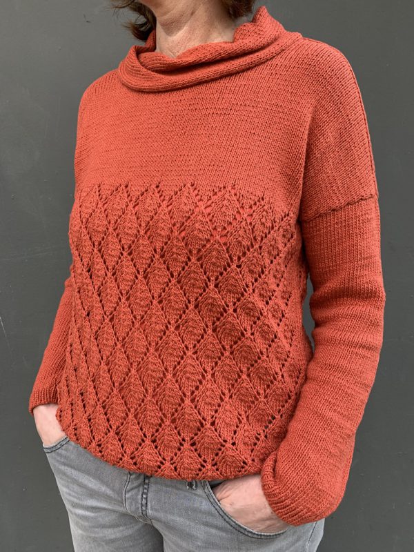 Pullover Mit Blattmuster [pdf] – Woll Inspiration